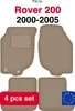 Beige Veloursmatten für: Rover 200 Fließheck (2000-2005) Produktbild-Vorschau 16