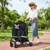 COSTWAY Kočík pre psa 3 v 1, kočík pre psa s nastaviteľnou Náhľad obrázku produktu 9