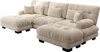 Narożna sofa z tkaniny szenilowej w kształcie litery U, Podgląd zdjęcia produktu 6