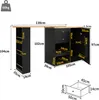 OKWISH Meuble Bar Pivotant 360° Avec 2 Tiroirs, Portes Voir les images du produit 6
