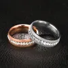 INF Anello in acciaio alla moda D'argento Anteprima dell’immagine prodotto 2