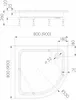BADLAND Duschwanne Viertelkreis Zefir 90x90x26 cm mit Produktbild-Vorschau 4