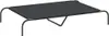 vidaXL Lettino per cani rialzato Nero 130x80x20 cm Tessuto Anteprima dell’immagine prodotto 1