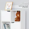 Libreria, scaffale verticale in MDF bianco con 8 scomparti Anteprima dell’immagine prodotto 5