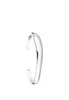 A silver cuff bracelet is shown against a white background. Produktbild-Vorschau