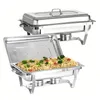 2er Pack Chafing Dish Buffet Set,9L Rechteckige Catering Produktbild-Vorschau 7