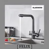 Felix | 3-cestný prémiový čierny matný kohútik pitnej vody Náhľad obrázku produktu 2
