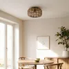 Lindby Deckenleuchte Canyana, natur, Rattan, Ø 40 cm Produktbild-Vorschau 4