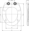 Dombach® Premium Coperchio della toilette con meccanismo di Anteprima dell’immagine prodotto 17