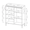 AX LIVING Trentinis 3T Highboard modern Beige, 103,5 cm, Produktbild-Vorschau 8