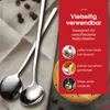 HGMD Latte macchiato Löffel - 8 Stück - 17cm - Lange Produktbild-Vorschau 3