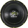A close-up, front-facing view of a Ground Zero subwoofer. Voir les images du produit