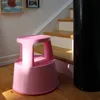 Drehbarer Rollhocker aus Kunststoff, Pink Produktbild-Vorschau 1