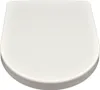A top-down view of a white toilet seat. Produktbild-Vorschau