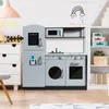 Kuchnia dla dzieci COSTWAY, kuchnia do zabawy z tablicą, Podgląd zdjęcia produktu 2