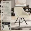 Chaise pivotante avec accoudoirs Snug en velours, Voir les images du produit 2