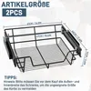 XMTECH 2 stuks uitschuifbare lade voor keukenkast, Productafbeelding-voorbeeld 2