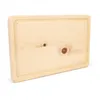 A wooden cutting board on a white background. Produktbild-Vorschau