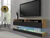 TV Lowboard Duo 160 cm závesný Artisan dub / čierny mat bez Náhľad obrázku produktu 4
