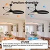 Parrot Uncle Ventilateur de Plafond avec Lumière 107cm Voir les images du produit 4