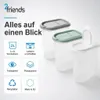 3er set,Schüttdosen 2 Liter, transparent mit Klappdeckeln Produktbild-Vorschau 4