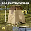 Where Tomorrow Pop Up Duschzelt - 155x155x220 cm - Braun Produktbild-Vorschau 2