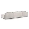 The back view of a light beige sectional sofa. Produktbild-Vorschau