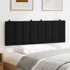 vidaXL Kopfteil-Kissen "Hanko" Schwarz 140 cm Stoff Produktbild-Vorschau 2