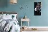 Wanduhr Uhr Wandbild Leinwand 30x60 Foto groß Zebra mit Produktbild-Vorschau 4