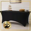 Tischhusse schwarz Stretch 180x76 cm Banketttisch Catering Produktbild-Vorschau 3