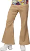 Schlaghose beige Cordhose Hippie Flower Power Herren Produktbild-Vorschau 3