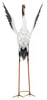 XXL Storch 82cm Metall Vogelfigur Teichfigur Haus Garten Produktbild-Vorschau 3