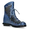 Laura Vita Lara Vita Sommerstiefel Schnürstiefel Blau Produktbild-Vorschau 9