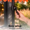 Mica Decorations Parasol z regulowaną podstawą w paski – Podgląd zdjęcia produktu 5