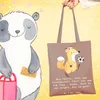 Mr. & Mrs. Panda Einkaufstüte Fußball Trainerin - Braun Produktbild-Vorschau 2