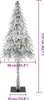 vidaXL Sapin de Noël artificiel avec support Blanc 86 x 86 Voir les images du produit 5