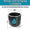 BigDean Blumentopf Style ø 40 cm anthrazit mit Produktbild-Vorschau 2