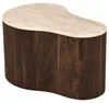 home24 Couchtisch - Travertin Nachbildung / Eiche Dunkel Produktbild-Vorschau 1