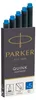 1x5 Parker Tintenpatrone Quink königsblau auswaschbar Produktbild-Vorschau 4