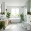 Badset 6-teilig, Badezimmer Zubehörset, Badaccessoires Weiß Produktbild-Vorschau 9