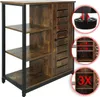 MIADOMODO® Vintage Sideboard - 3 offenen Ablagen, 70x29x75 Produktbild-Vorschau 13