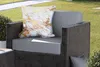 MuchoWow® Outdoor Kissen - Marmor - Gold - Weiß - 50x50 cm Produktbild-Vorschau 5