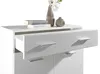 Schuhschrank - Weiß Hochglanz - B 122 cm - 2 Türen - 1 Produktbild-Vorschau 9