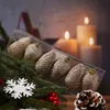 Christbaumschmuck ZAPFEN - Weihnachtsbaumschmuck - bruchfest - H: 8cm - champagner - 6er Set Produktbild-Vorschau