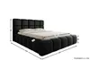 Asti Polsterbett 200 x 200 cm Schwarz – Velluto Samtbezug, Produktbild-Vorschau 4
