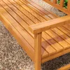 Outsunny Gartenbank 3-Sitzer, Sitzbank mit Tisch, Parkbank Produktbild-Vorschau 8