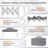 COSTWAY Pop up Pavillon 3x4,5m, Faltpavillon wasserdicht Produktbild-Vorschau 8