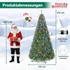 Albero di Natale artificiale COSTWAY, altezza 240 cm, con Anteprima dell’immagine prodotto 3