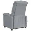 The back view of a gray fabric recliner chair. Náhľad obrázku produktu