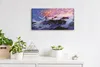 Leinwand Wanduhr Wandkunst Uhr Geräuschlos 60x30 Gemälde Produktbild-Vorschau 3